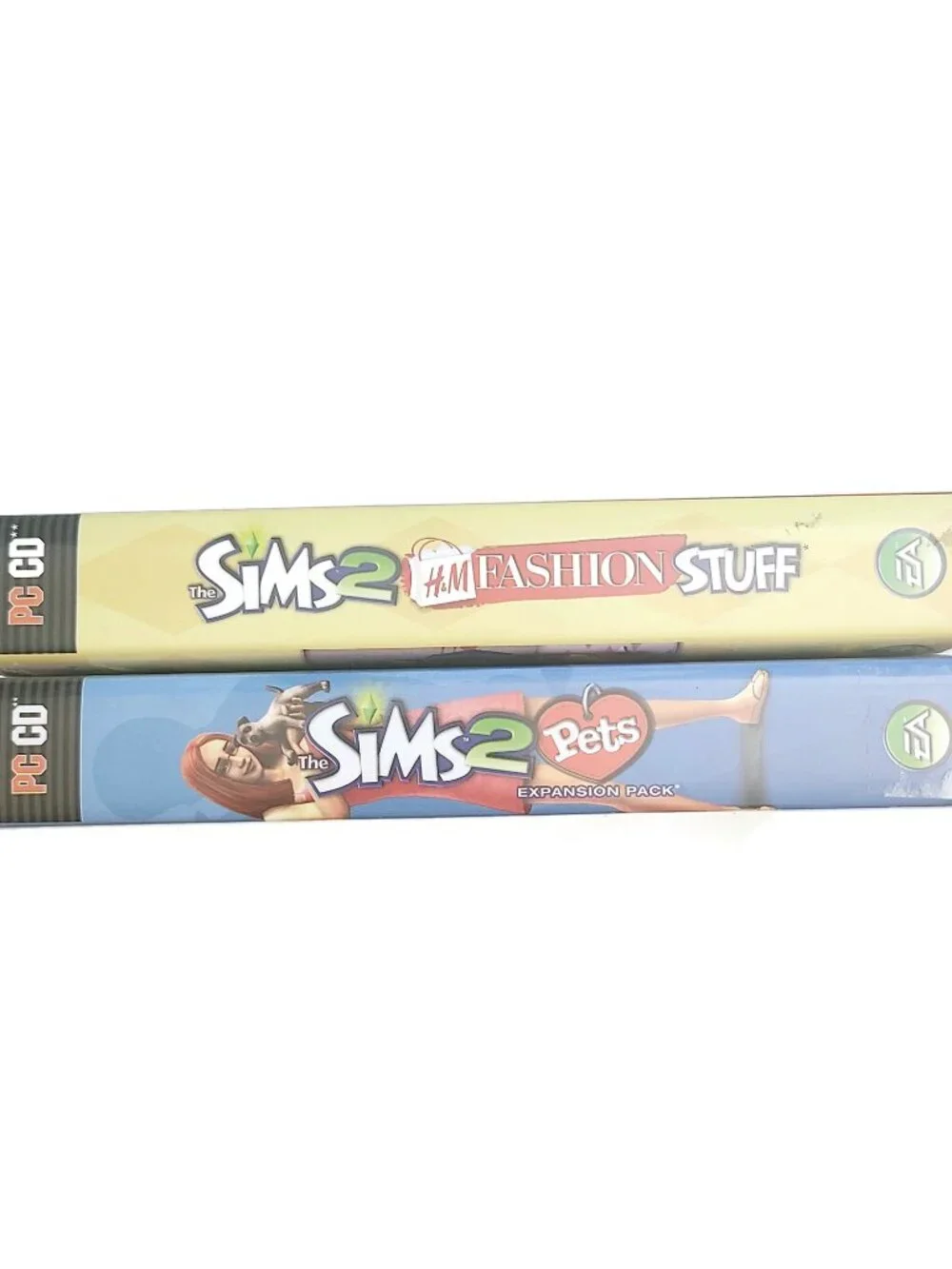LOT OF 2 The Sims 2 Expansions H&M Fashion Stuff and Pets | With Case / Manuals